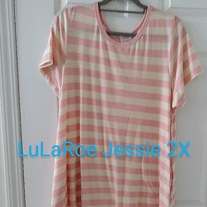 LuLaRoe Jessie dress 2X with kimono